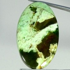 36.10Cts Natural Chrome Chalcedony Oval Cabochon Gemstone 22X36X6MM