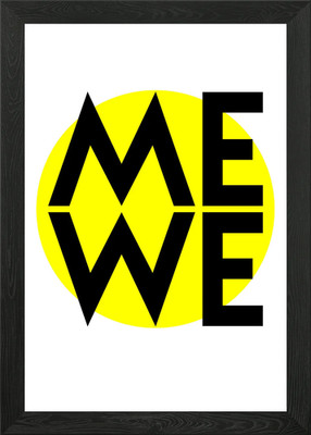 We Me Framed Wall Art Poster Canvas Print Picture