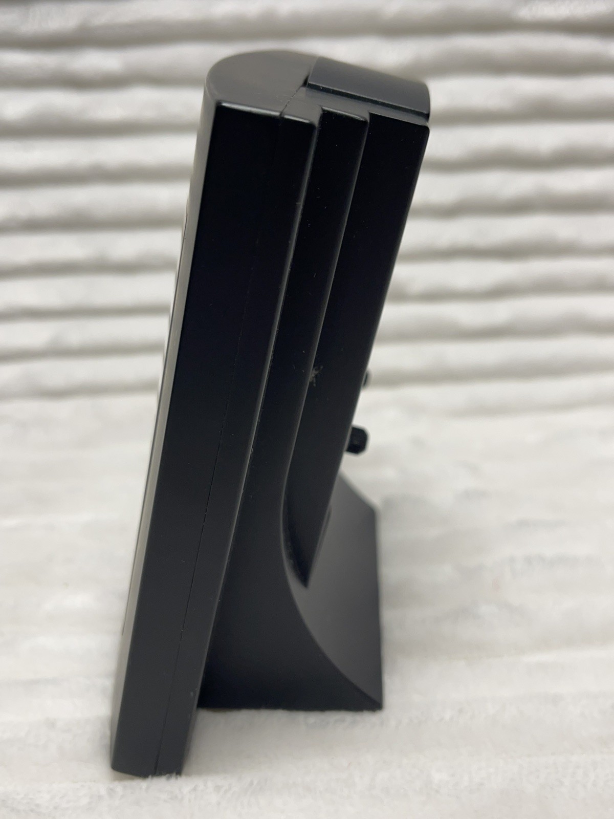 Vintage Timex Easy Reader Black Quartz Alarm Clock W/Snooze Working Desk Clock