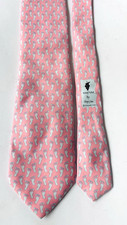 Vineyard Vines Mens Silk Tie Baby-Theme Feet Blue/Pink  USA Made  Reveal Party