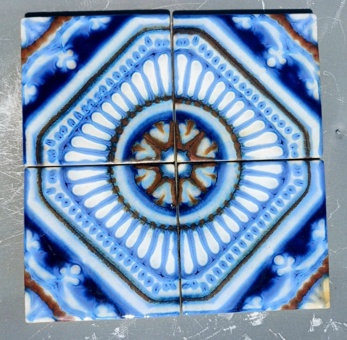 Sky Blue Retro Pool Tile, 2x6 Inch Bullnose With Smooth Radius Edge - Single Piece
