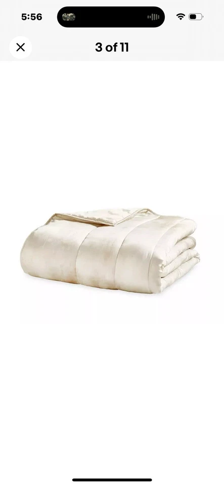 Edredón/cubreverlet Michael Aram estampado acuarela puro 100 % seda texturizado. Valor de $750 Foto 2 de 4