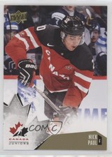 2015 Upper Deck Team Canada Juniors Gold Nick Paul #37 2d8