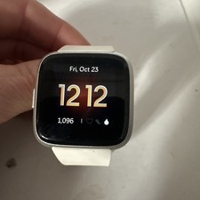 Fitbit Versa Lite Edition Smart Watch, GPS, One Size Small White Band