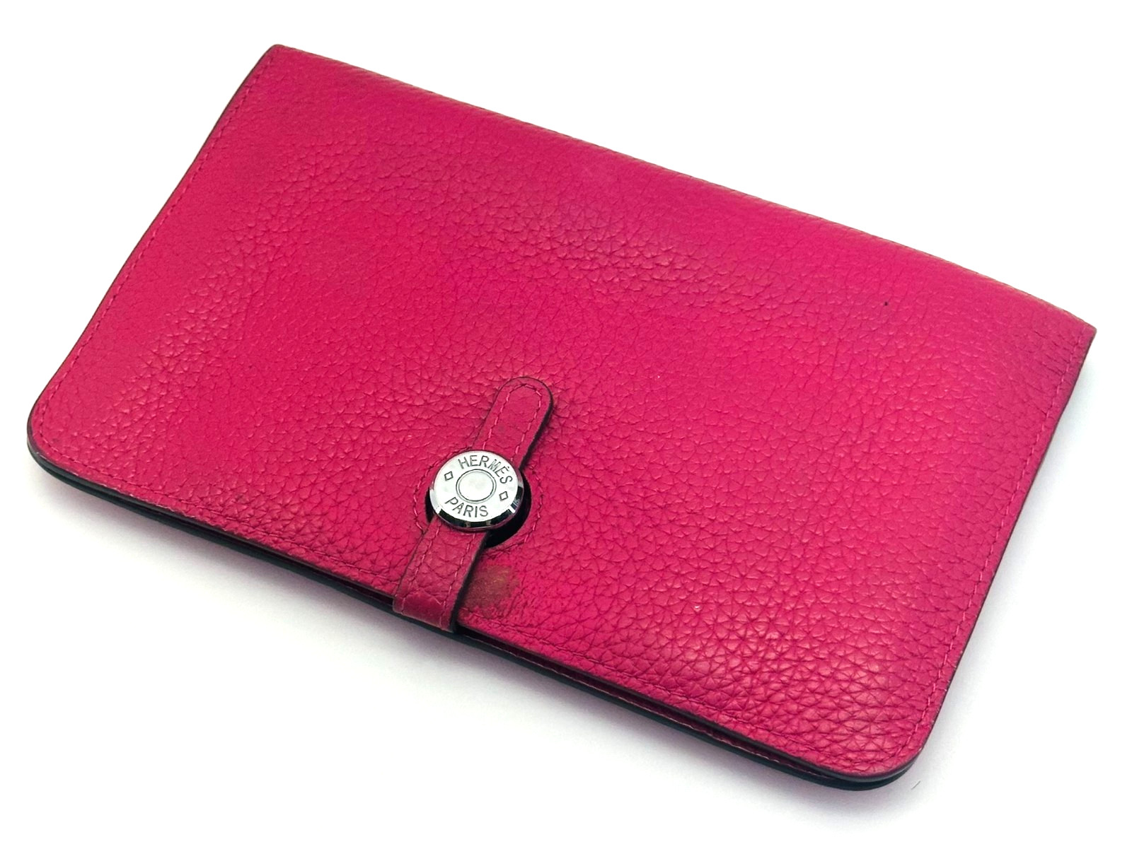 Hermes Dogon Duo Combined Wallet Leather - Pink