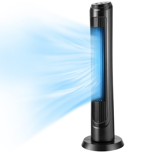 40" Tower Fan with Remote 75˚ Oscillating Fan w/ 3 Wind Modes & 4 Wind Speeds - Picture 10 of 10
