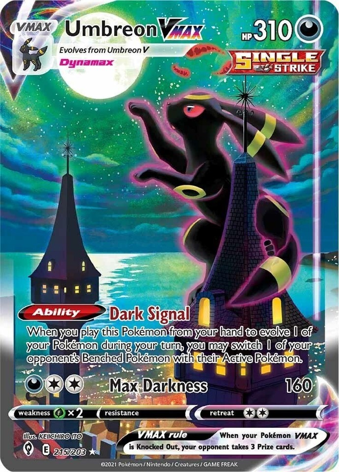 Umbreon VMAX 215/203 SWSH07: Evolving Skies for sale | eBay