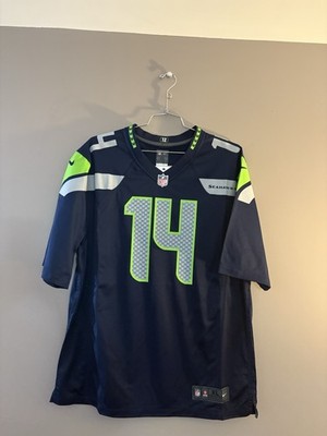 NEW DK Metcalf Seattle Seahawks Nike On-Field Game Jersey #14 Navy