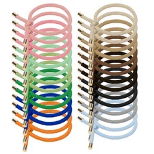 28PCS Elastic Hair Ties Accessories Set 14 Colors Knotted Rope Bands Women Girls