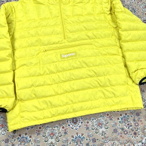 Supreme Micro Down Half Zip Pullover Yellow 20FW … - image 4