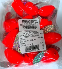 12 Yakima Bait Spin N Glo FLAME Size 0 Salmon Steelhead Pike Musky