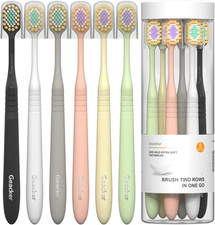 Extra Soft Toothbrush for Adults with Wide Head Ultra Soft Nano Bristles, Gent