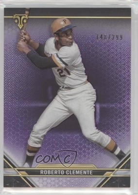 2021 Topps Triple Threads Amethyst 148/299 Roberto Clemente #18 HOF o7m