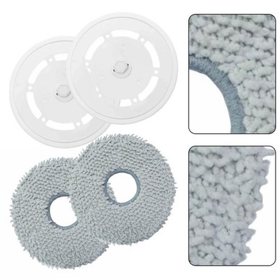 2 Piece Mop Bracket and 2 Piece Microfiber Pad for Ecovacs For OMNI Pro