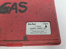 Blue Point Gasket Punch Set Great Conditon Hinge and Latch Intact Made In USA