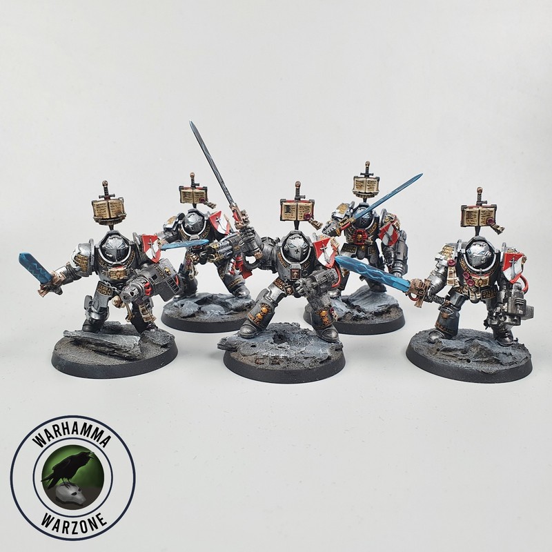 Grey Knights Paladins x5 Painted - Warhammer 40k - Space Marines - GW - 40,000
