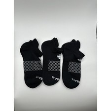 Bombas Ankle Socks Medium 3 pairs Black Unisex Everyday Cotton Socks NWOT