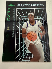 ANEESAH MORROW 2024 Leaf Futures Parallel #4 GREEN #'d /99 RC