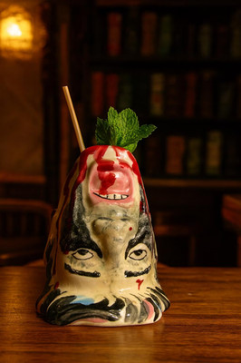 Notch Severed Head Tribute Tiki Mug #39/100   Handmade Limited Edition Ren Clark