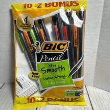 BIC Pencil Xtra Life Medium Point 0.7 mm 10+2 Count