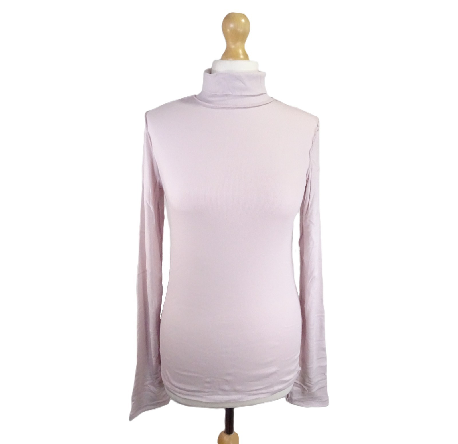 Free People Good Good Turtleneck Top Size L 16-18 Violet Purple We The Free