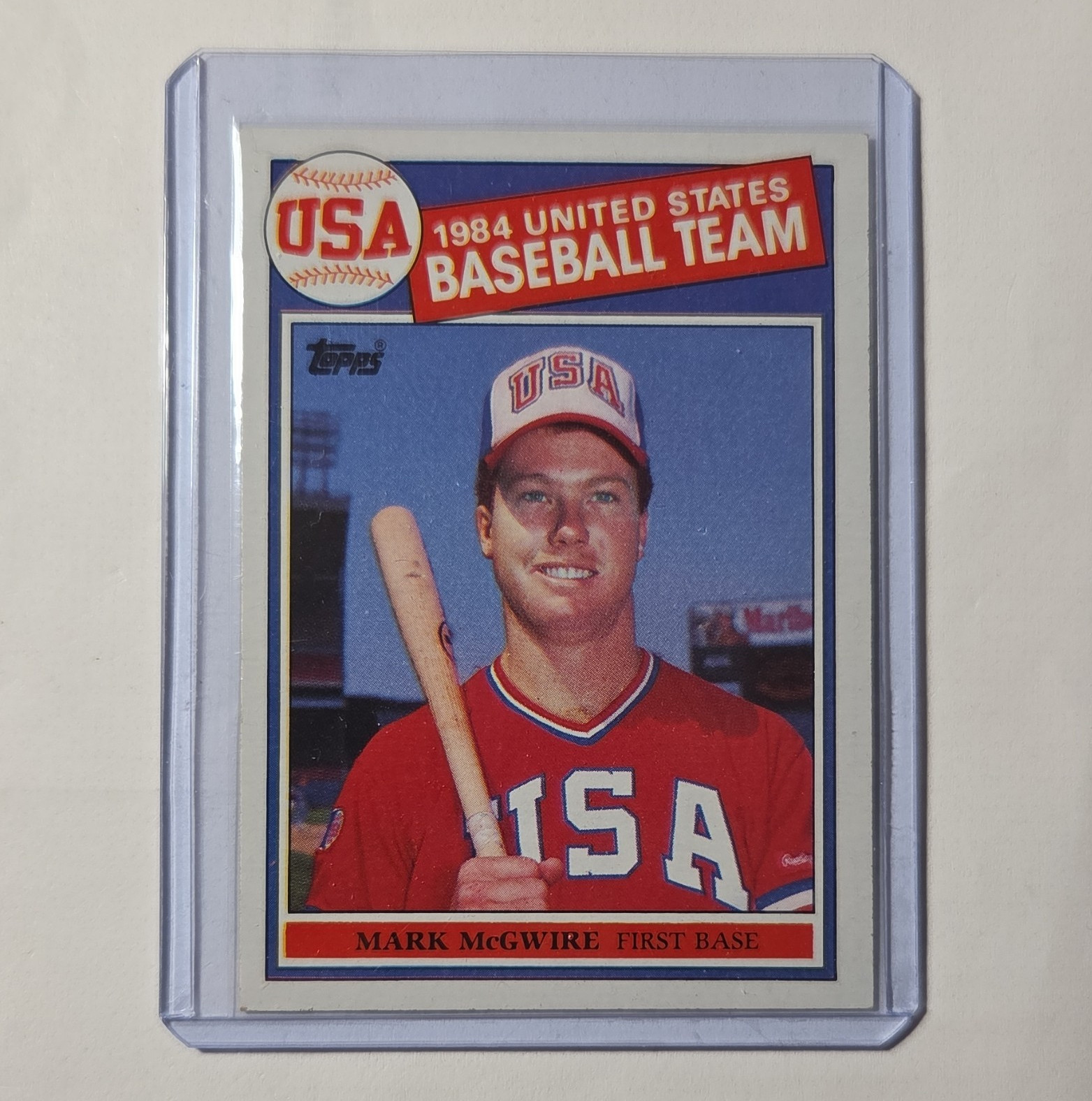  1985 Topps Mark McGwire United States Rookie Base Set #401