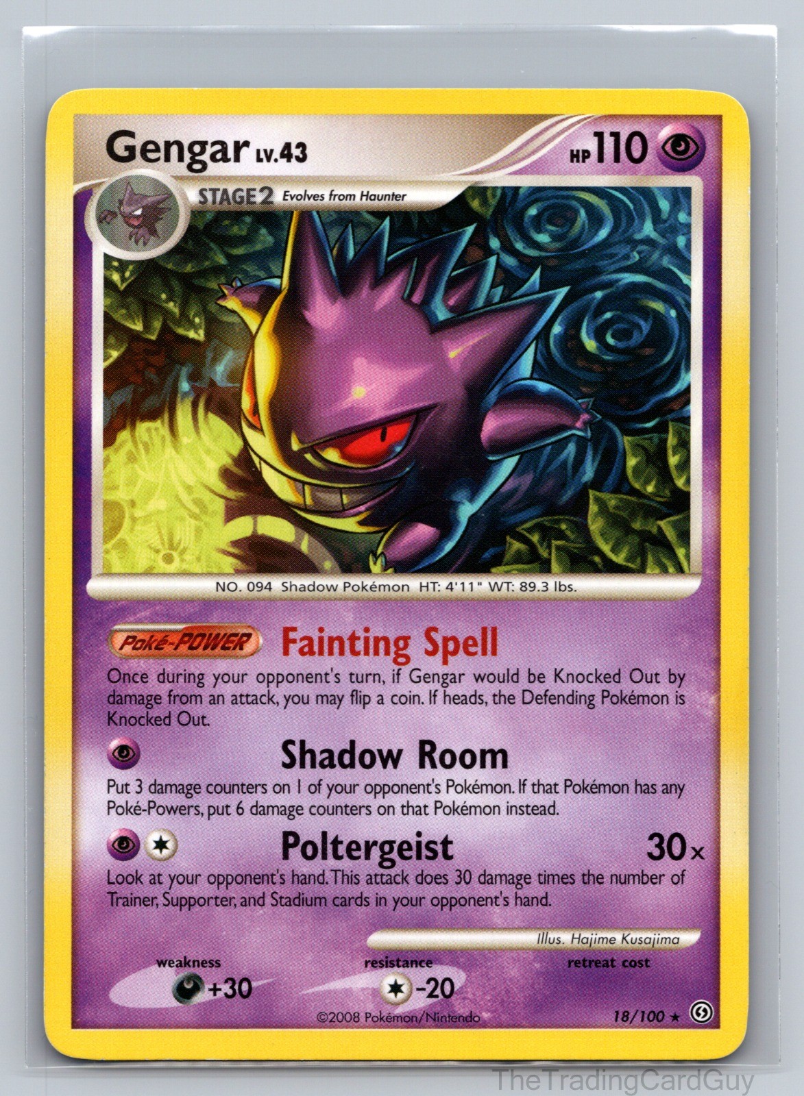 Gengar Rare Stormfront 18/100 LP