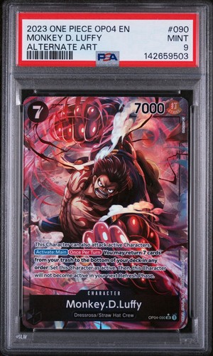Monkey.D.Luffy (Alternate Art) graded PSA 9 for sale on eBay