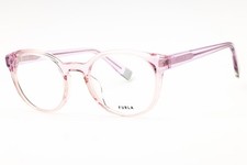 Furla VFU642V 06PF Shiny Transparent Lilac 50mm Eyeglasses New Authentic