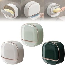 Flip Top Soap Bar Holder with Dustproof Design for Bathroom and Shower