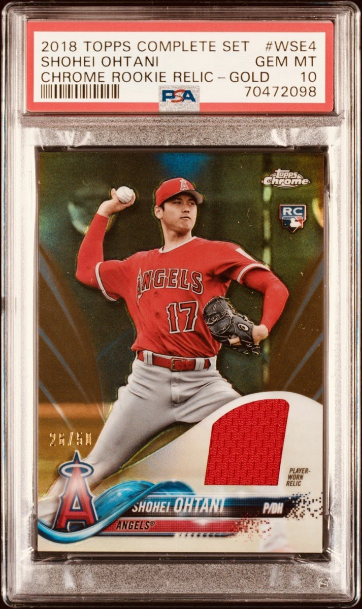 2018 Topps Chrome Rookie Relics - Shohei Ohtani #WSE-4 for sale | eBay