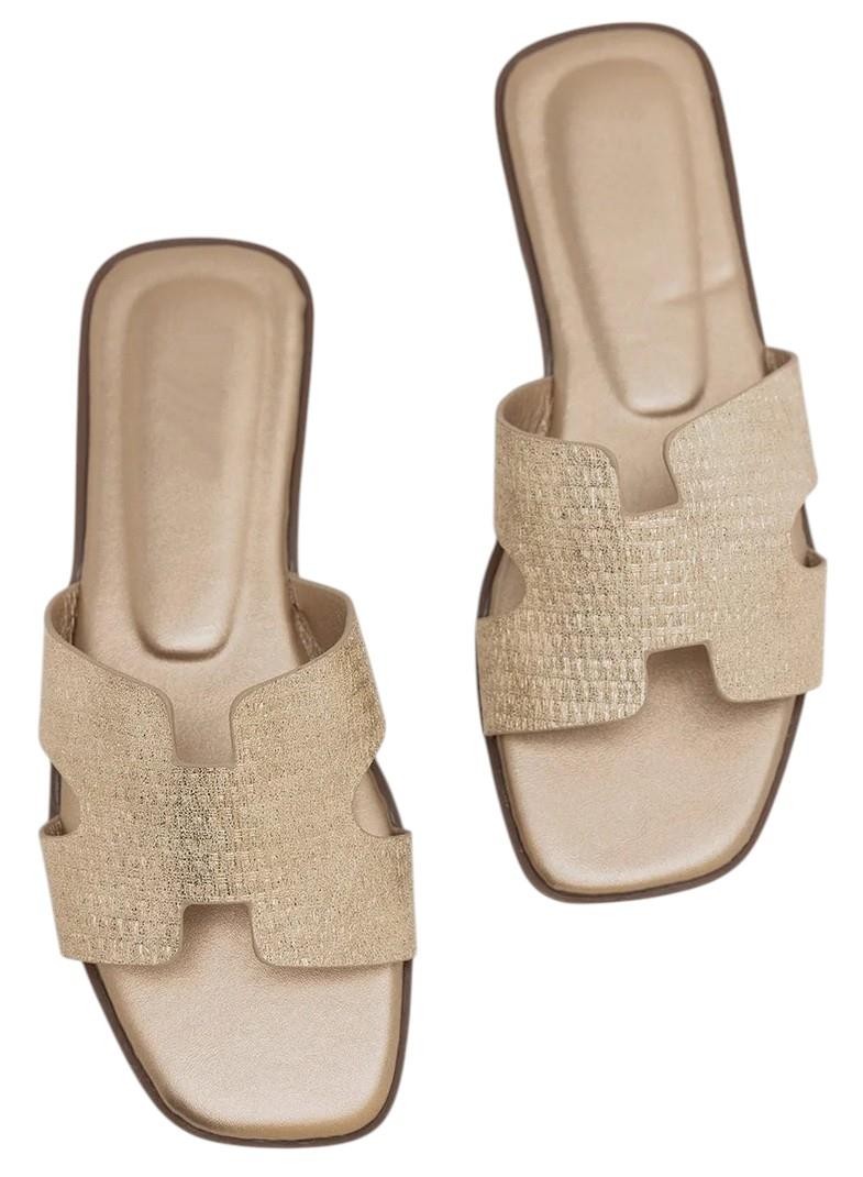 PANTOFOLA D’ORO Sandali ciabatte slip on oro donna Lavish Lines JS671