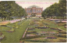 Pennsylvania Sunken Garden at Horticultural Hall Fairmount Park Vintage Postcard