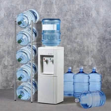 5 Tier Water Jug Rack Heavy Duty 5 Gallon Jug Stand Organizer for 10 Bottles