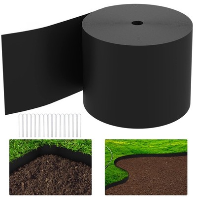 Watayo 50 FT Grass Barrier Landscape Edging Coil  5 inch Depth Terrace Board ...