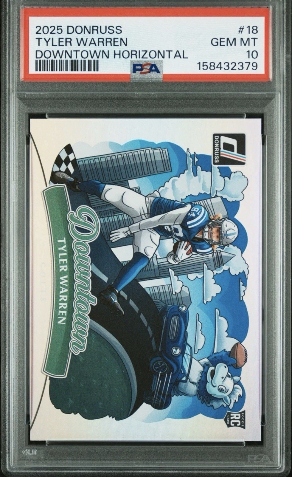 Tyler Warren Panini Donruss Downtown Horizontal #18 Base