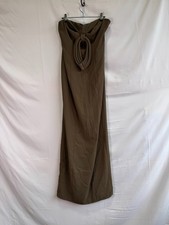 Ronny Kobo Brown Lenox Gown Size M with Minor Fabric Pull ex-RTR