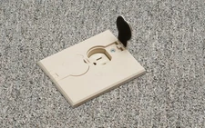 Arlington FLBAF101LA-1 Adjustable Floor Box Kit with Outlet and Flip Plate