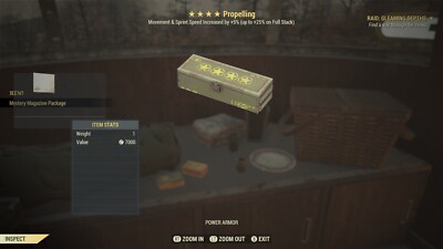 4 Star Legendary Mod Propelling XBOX F76 (Beschreibung lesen)      