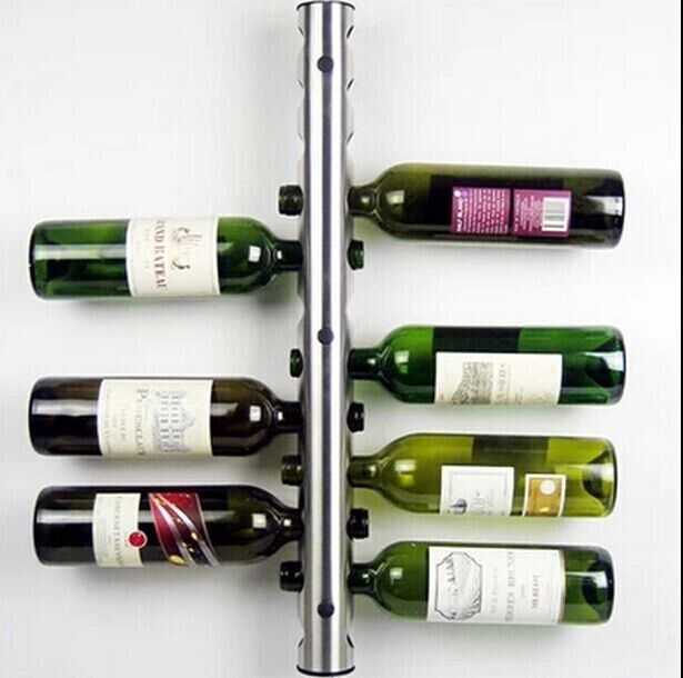 Chrome wine bottle holder sale
