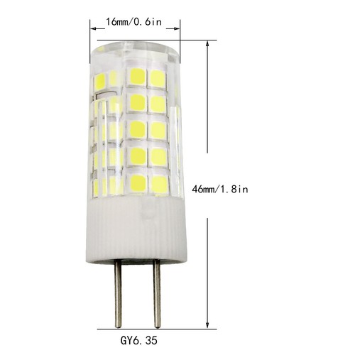 GY6.35(GX6.35) Led Light Bulb 6W 64-2835 SMD Lamp 110V / 12V Ceramics Light - Picture 2 of 7