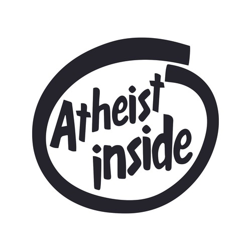 Atheist Inside Weatherproof Vinyl Decal - [5 Inch] - Bild 1 von 13