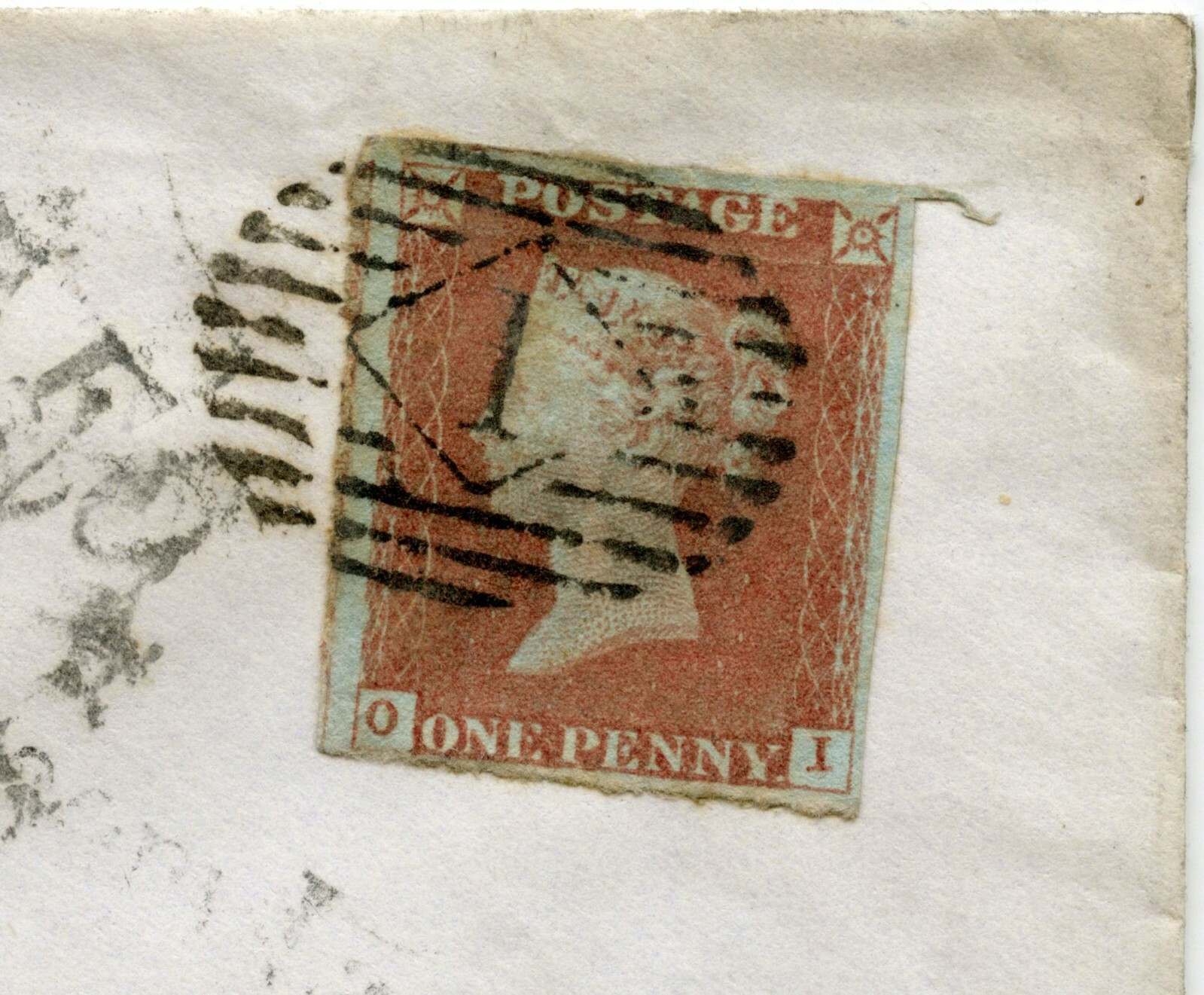 GB QV PENNY RED Plate 71 OI CHANCERY LANE POSTMARK to WRITTLE BREWERY ...