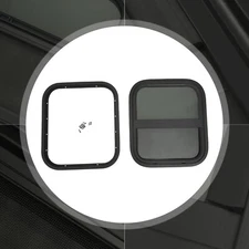 Vertical Sliding Windows RV Window Universal For Trailer Camper Black 14x16"