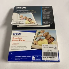 150+ Epson 4x6 Premium Glossy Photo Paper 68 Lb 10.4 Mil EPS 4-41727