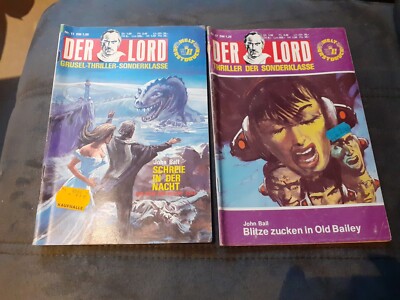 2 issues The Lord Horror novel booklets 11 and 37 by John Ball-Erber Verlag