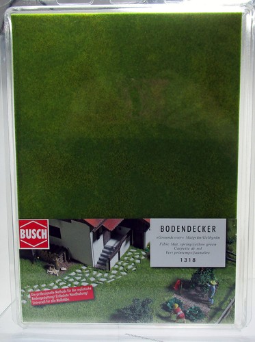 1:87 Busch Groundcover cubierta de suelo verde mayo amarillo verde 1318 NUEVO | Zustand: Neu