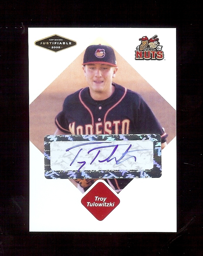 TROY TULOWITZKI 2005 Modesto Nuts - Certified AUTOGRAPH Rookie RC