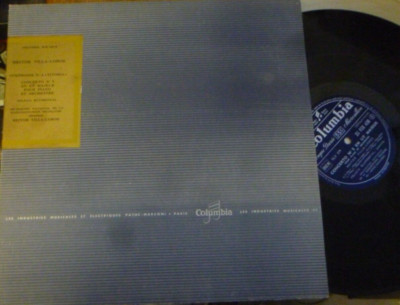 FELICIA BLUMENTAL / VILLA-LOBOS  symphony no 4 - concerto no 5  COLUMBIA FCX 438