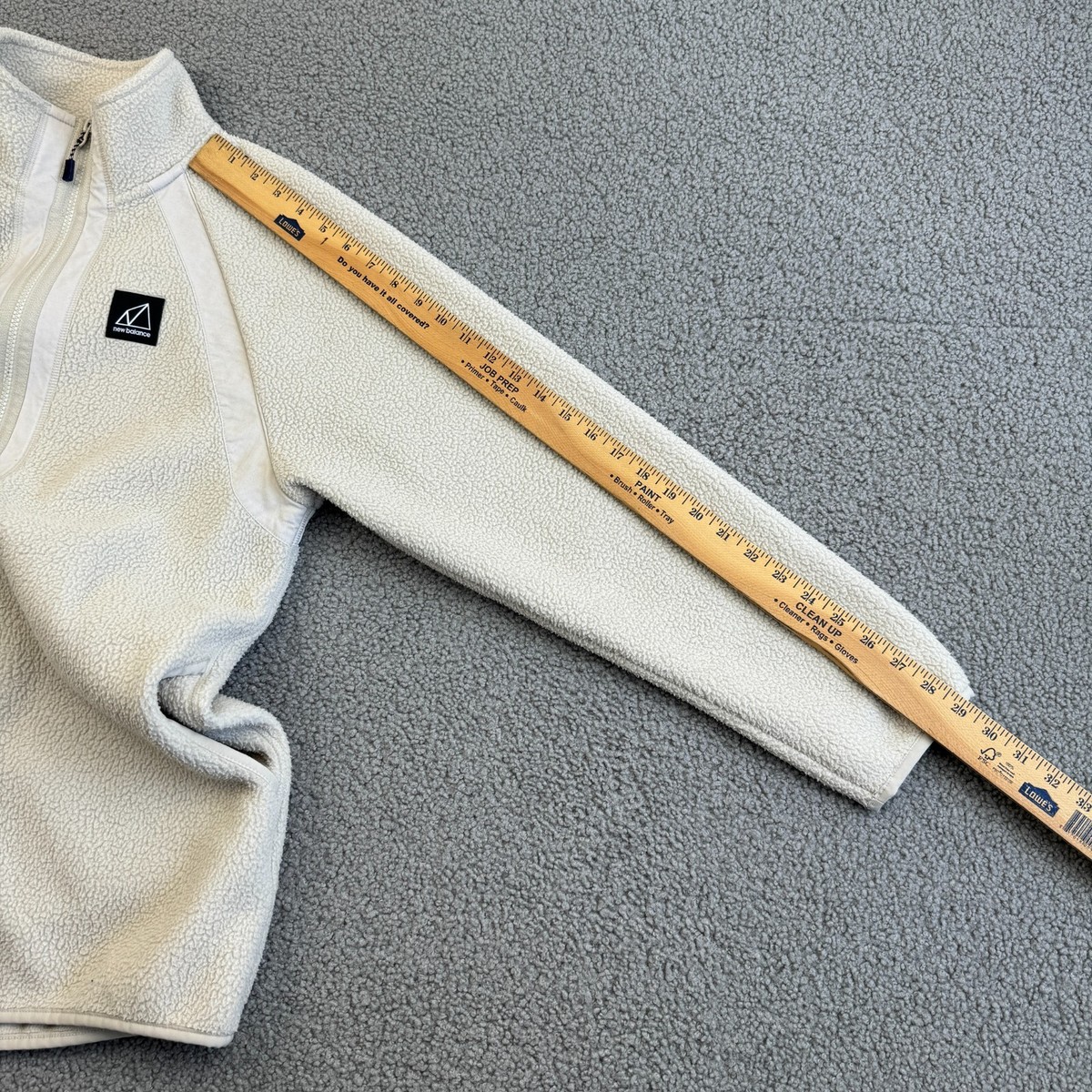New Balance Jacket Womens Small Cream Full Zip All Terrain